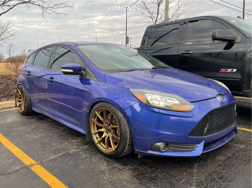 Option Lab Rims R716 Focus 2014 Ford Focus ST with 18x9.5 Option Lab R716 and Yokohama 245x40 on ...