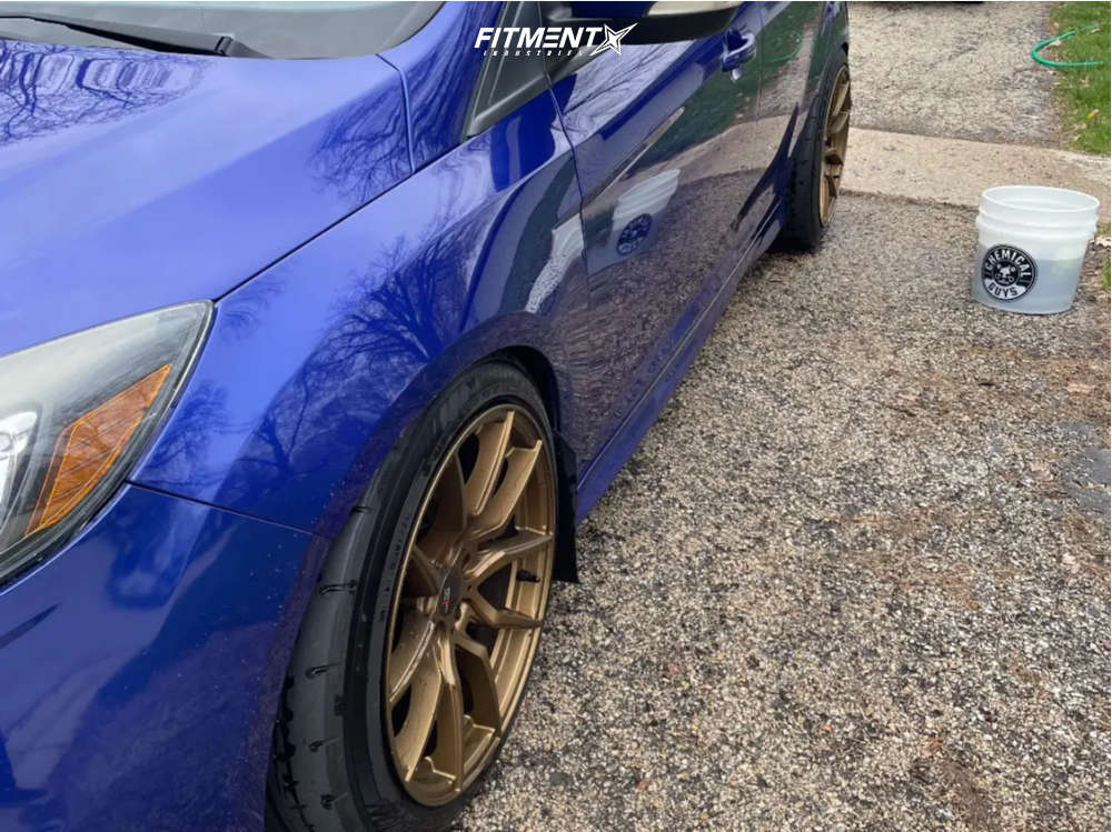 2014 Ford Focus ST with 18x9.5 Option Lab R716 and Yokohama 245x40 on ...