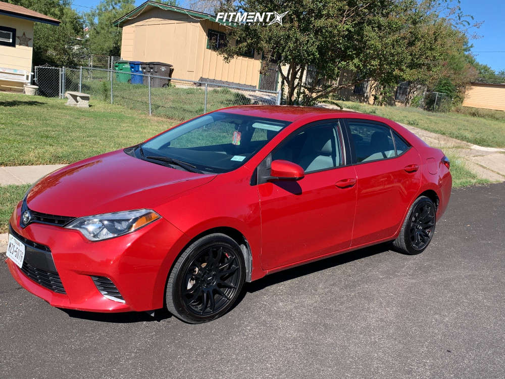2016 Toyota Corolla LE with 17x8 AVID1 AV20 and Toyo Tires 215x45 on ...