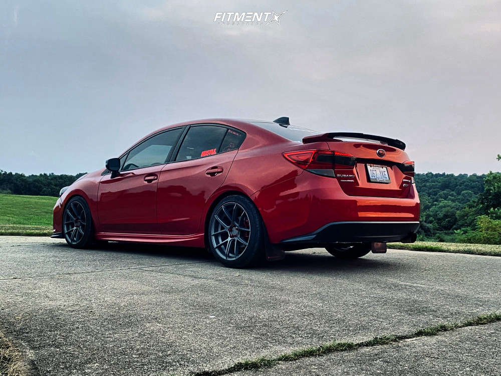 2018 Subaru Impreza Sport with 18x8.5 AVID1 SL02 and Yokohama