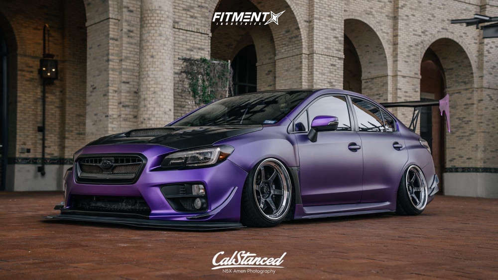2015 Subaru WRX STI Base with 18x9.5 Cosmis Racing Xt-006r and
