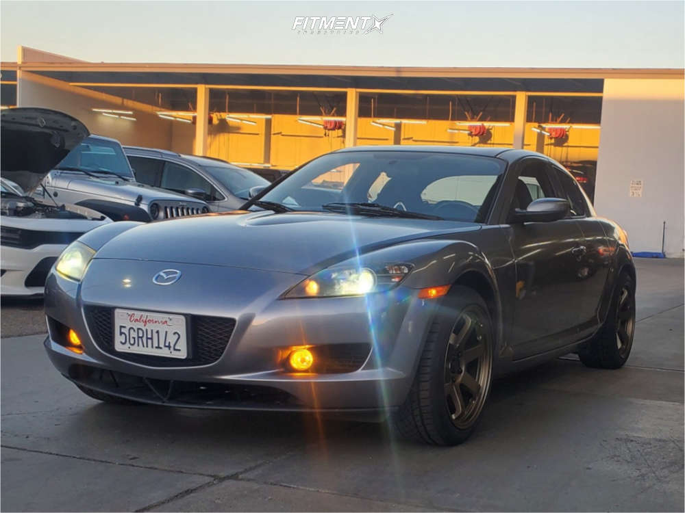 2004 Mazda RX-8 Base with 18x9.5 AVID1 AV6 and Continental 245x40 on ...