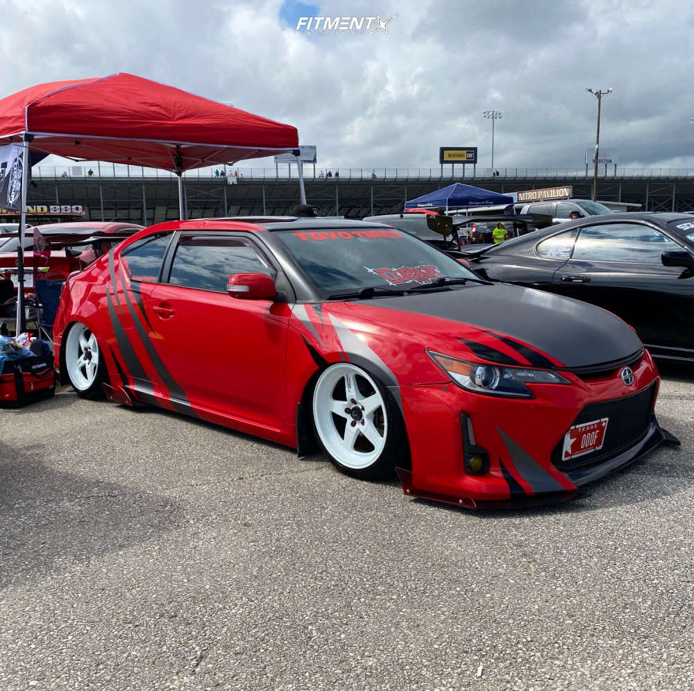 2015 Scion TC Base with 18x9.5 Cosmis Racing Xt005r and Toyo Tires