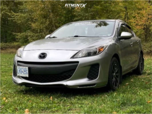 2013 Mazda 3 GX with 16x7 CRW Gt1 and Nankang 205x55 on Stock
