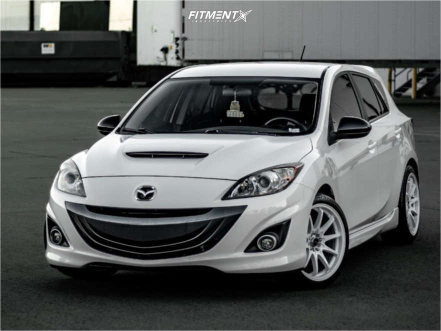 2013 Mazda 3 Mazdaspeed with 18x8.5 JNC Jnc006 and Continental