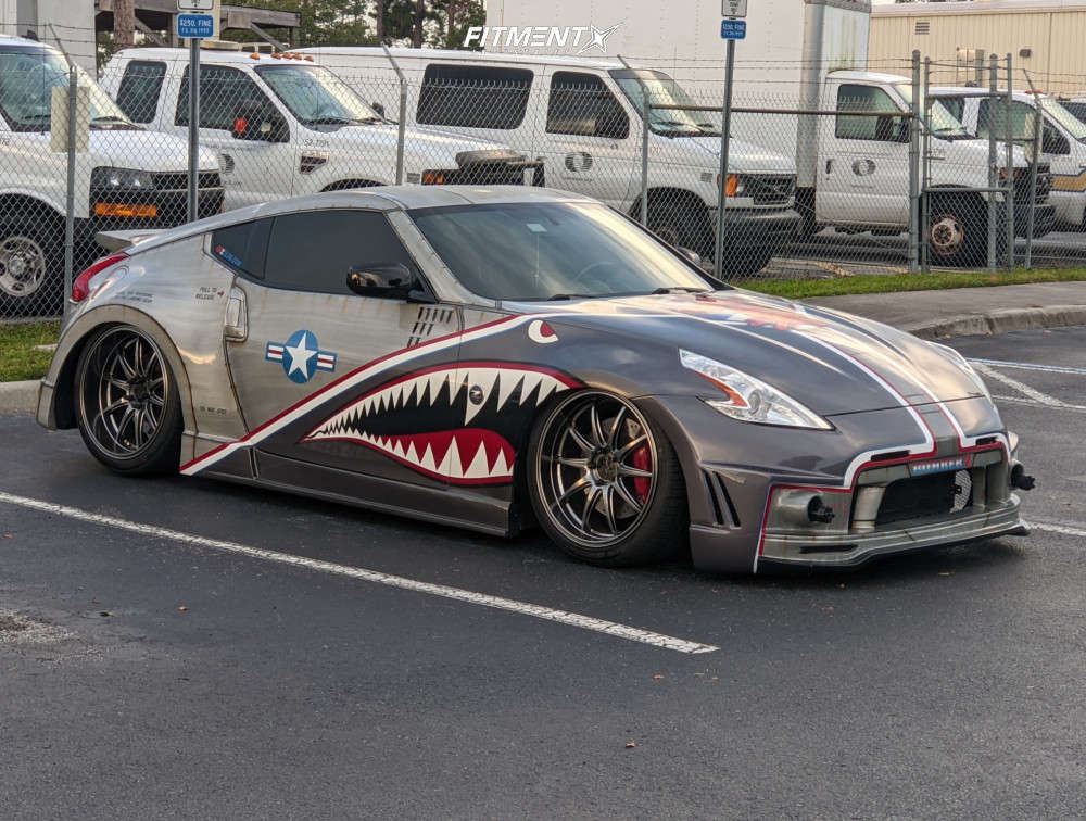 2015 Nissan 370Z Sport with 20x9 XXR 527d and Falken 255x40 on Air