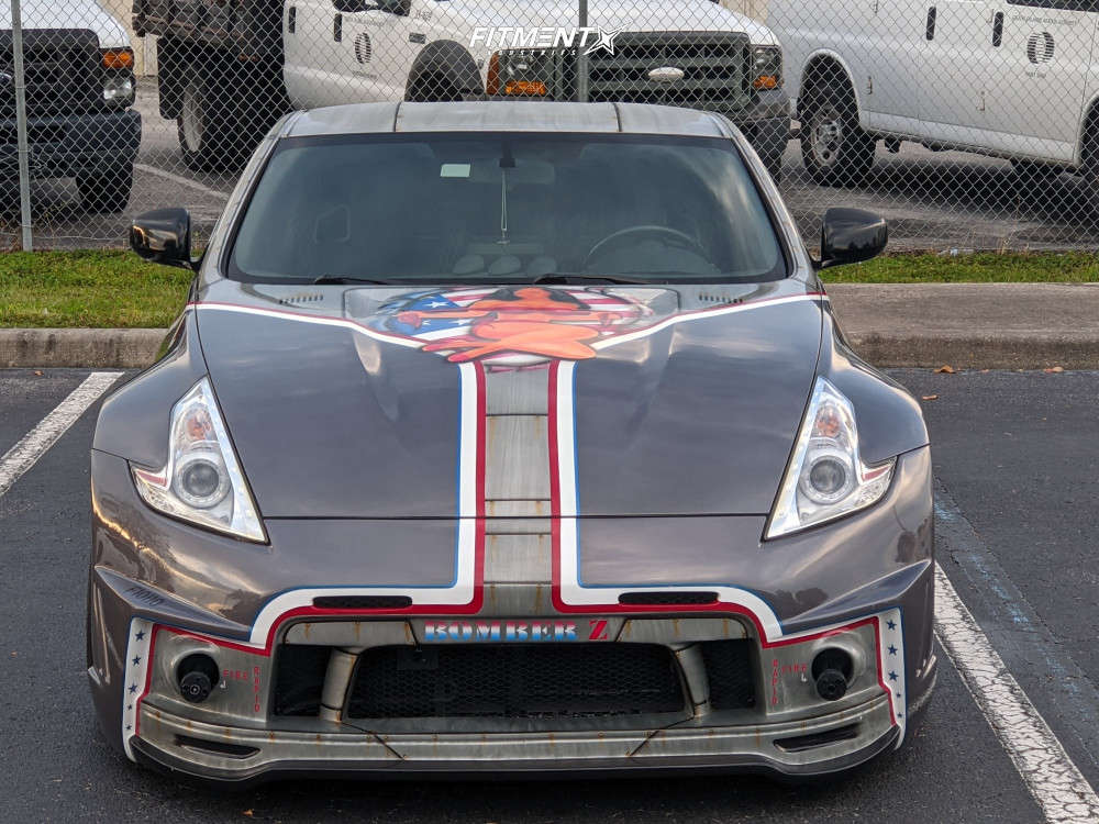 2015 Nissan 370Z Sport with 20x9 XXR 527d and Falken 255x40 on Air