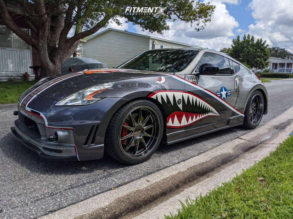 2015 Nissan 370Z Sport with 20x9 XXR 527d and Falken 255x40 on Air
