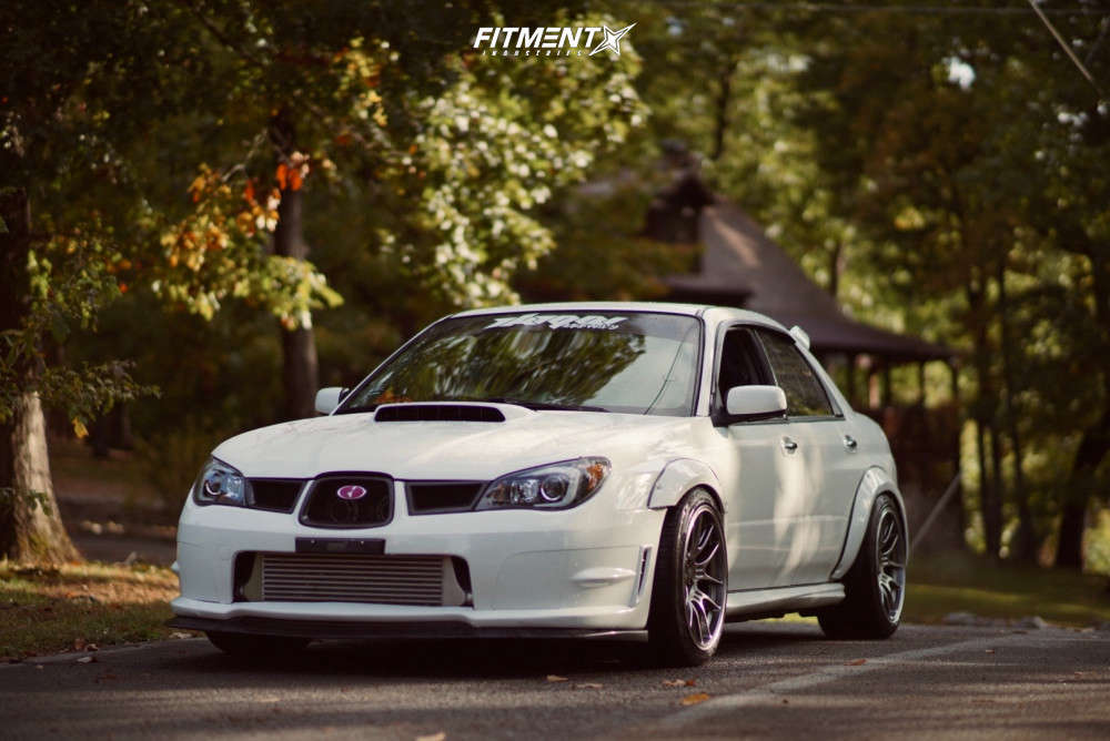 eri0518　s2かい 2006 Subaru Impreza WRX STI with 18x10.5 Enkei Gtc02 and