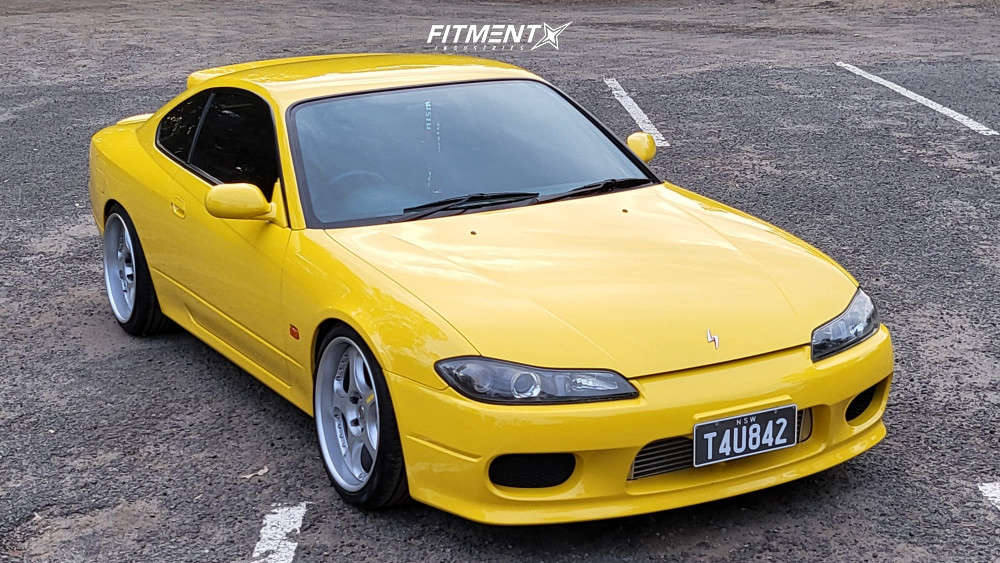 2000 Nissan 200SX Base with 18x9.5 Work Evolution Stitch and Yokohama ...