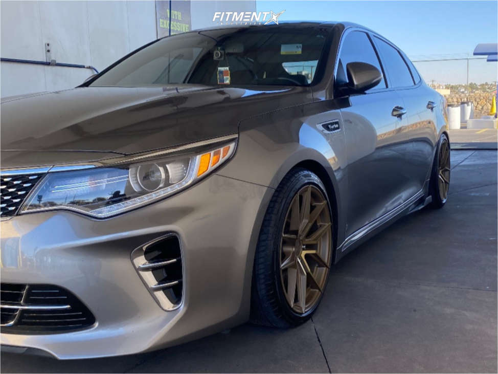 2016 Kia Optima SX Limited with 18x8.5 XXR 559 and Delinte 225x40