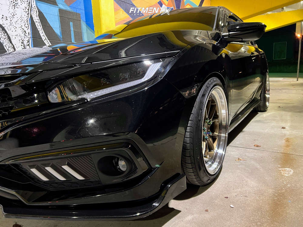 2019 Honda Civic Sport with 18x9.5 Aodhan Ds08 and Goodyear 235x40 on ...
