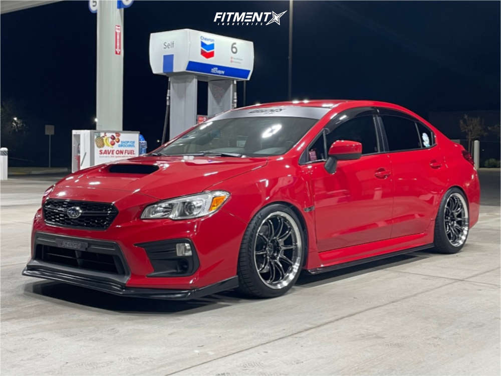 2019 Subaru WRX Base with 18x9.5 Work Emotion Zr10 and Continental 