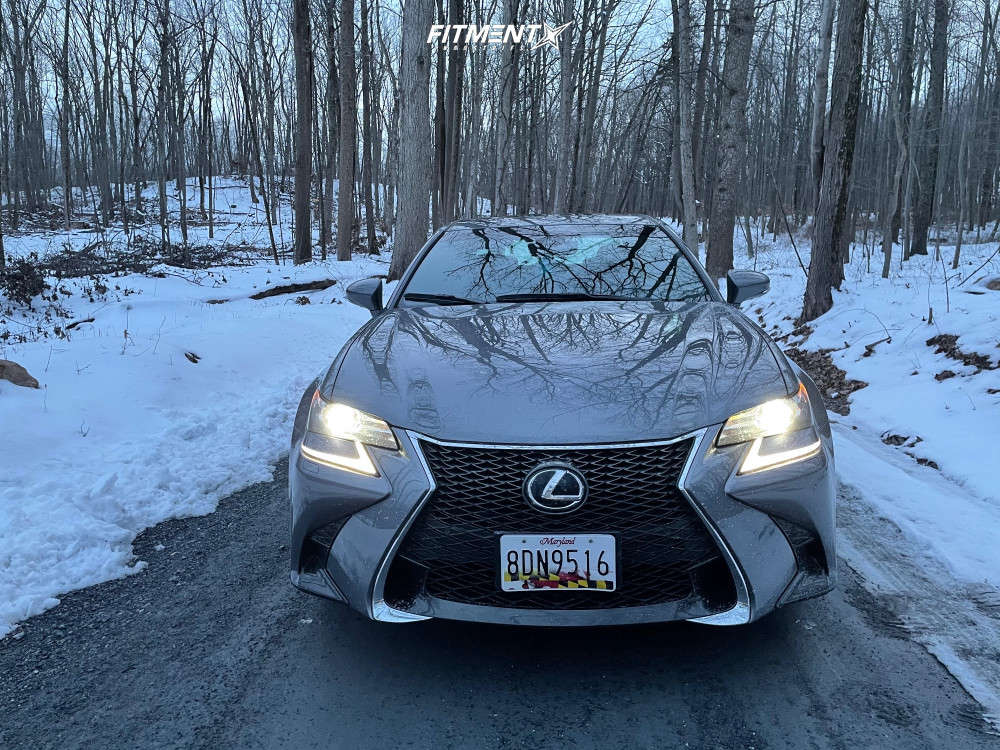 2016 Lexus GS350 F Sport with 18x9.5 Enkei Ts5 and Michelin 255x40 on