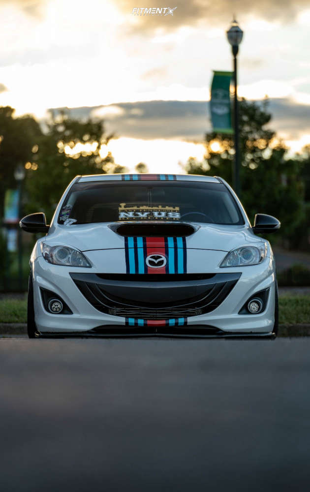 2012 Mazda 3 Mazdaspeed with 18x9 Work Emotion Cr 3p and Falken 215x40