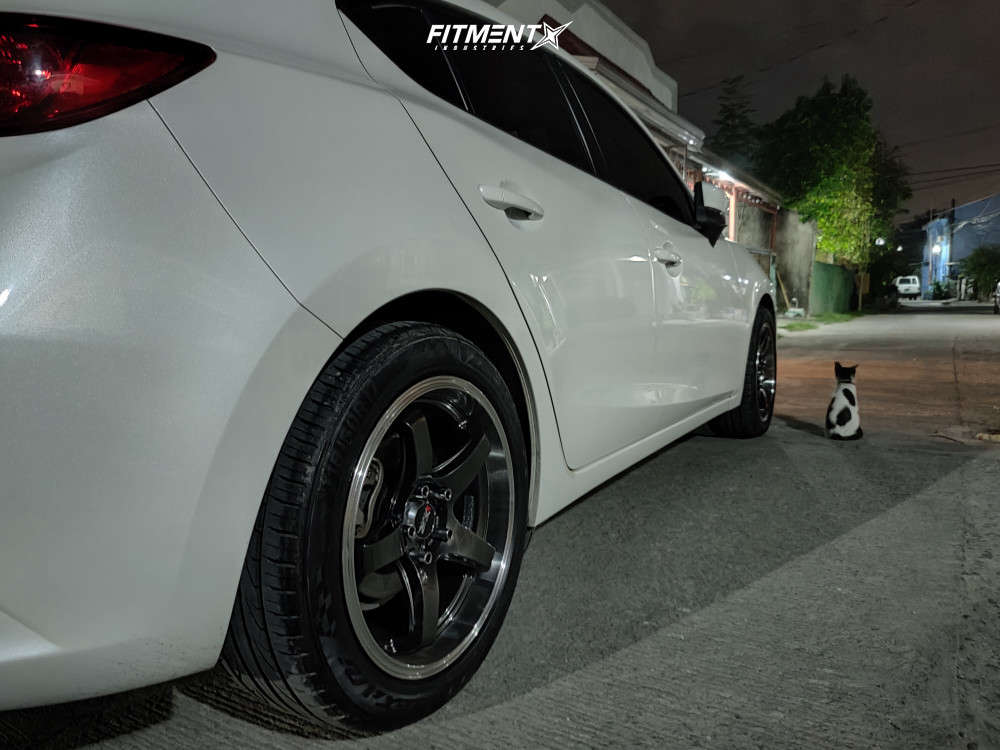 2017 Mazda 3 Sport with 17x8 XXR 555 and Lexani 215x50 on Stock