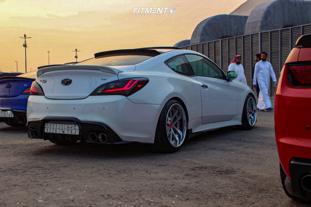 2014 Hyundai Genesis Coupe 3.8 R-Spec with 19x9.5 Weds Lxz and