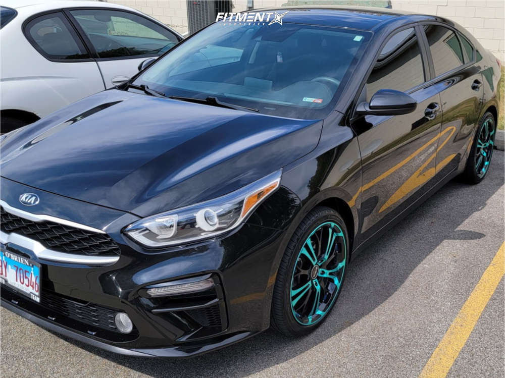 2019 Kia Forte LXS with 18x8.75 HD Spinout and Landsail 215x35 on Stock ...