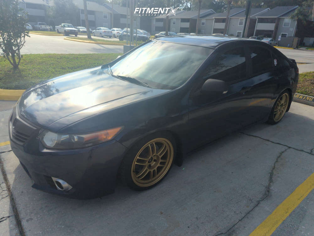 2012 Acura TSX Base with 18x8.5 Enkei Rpf1 and Continental 225x40 on