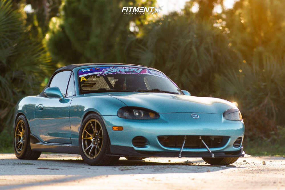 2001 Mazda Miata LS with 15x8.5 Konig Freeform and Falken 225x45