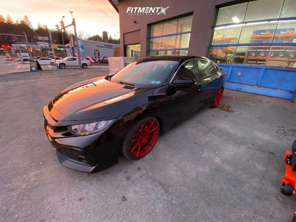 2017 Honda Civic Si with 18x8.5 XXR 567 and Delinte 245x40 on