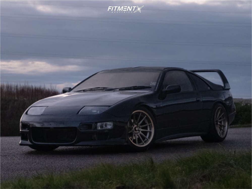 1990 Nissan 300ZX Turbo with 18x10.5 Cosmis Racing R1 and Michelin