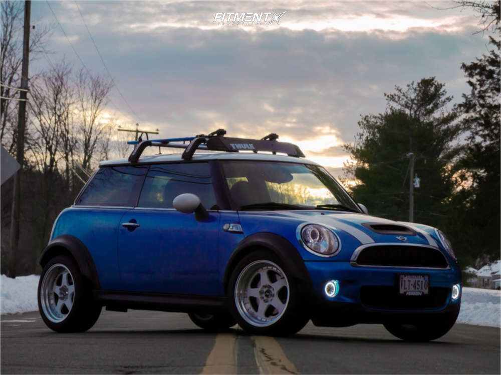 2009 Mini Cooper S with 17x9 JNC Jnc010 and Michelin 245x40 on Stock ...