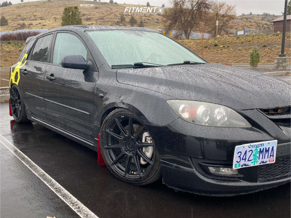 2008 Mazda 3 Mazdaspeed with 18x8 Niche Essen and Falken 225x40 on