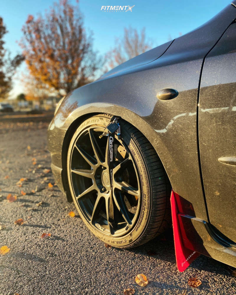 2008 Mazda 3 Mazdaspeed with 18x8 Niche Essen and Falken 225x40 on