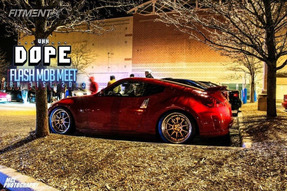 2009 Nissan 370Z NISMO 2dr Coupe (3.7L 6cyl 6M) with 19x10.5 SSR Sp3 ...