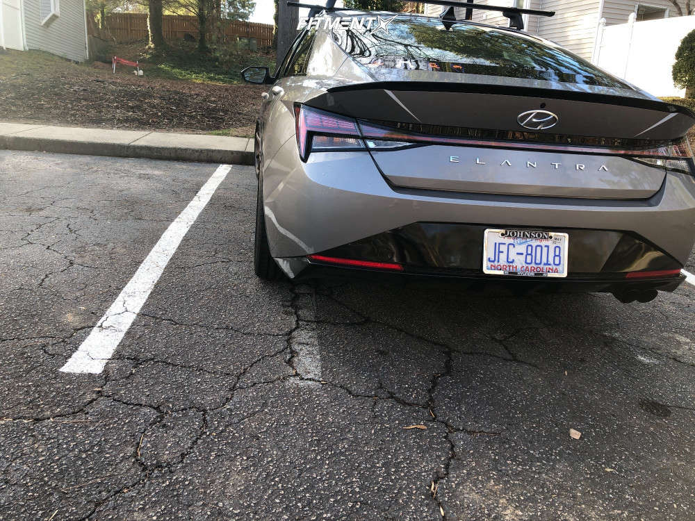 2021 Hyundai Elantra N Line with 18x8 Enkei T6r and Goodyear 235x40 on