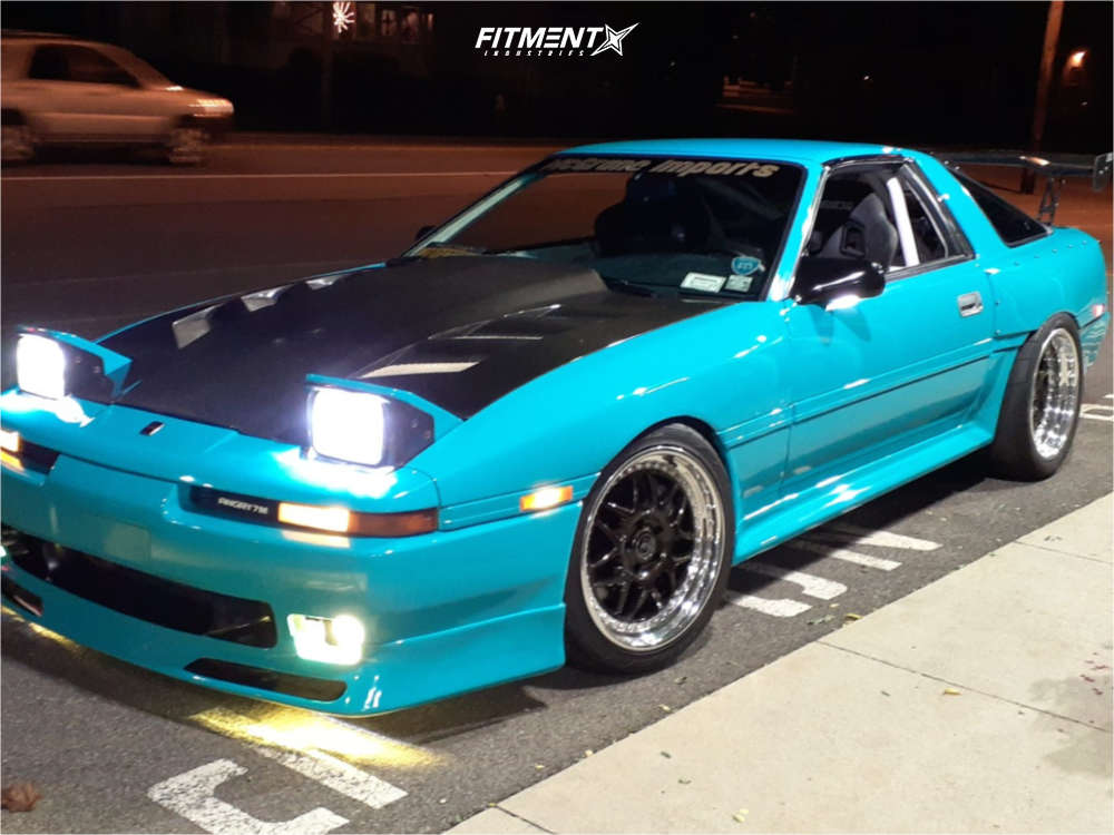 1990 Toyota Supra Turbo with 18x10 Forgestar M14 and Nitto 265x35
