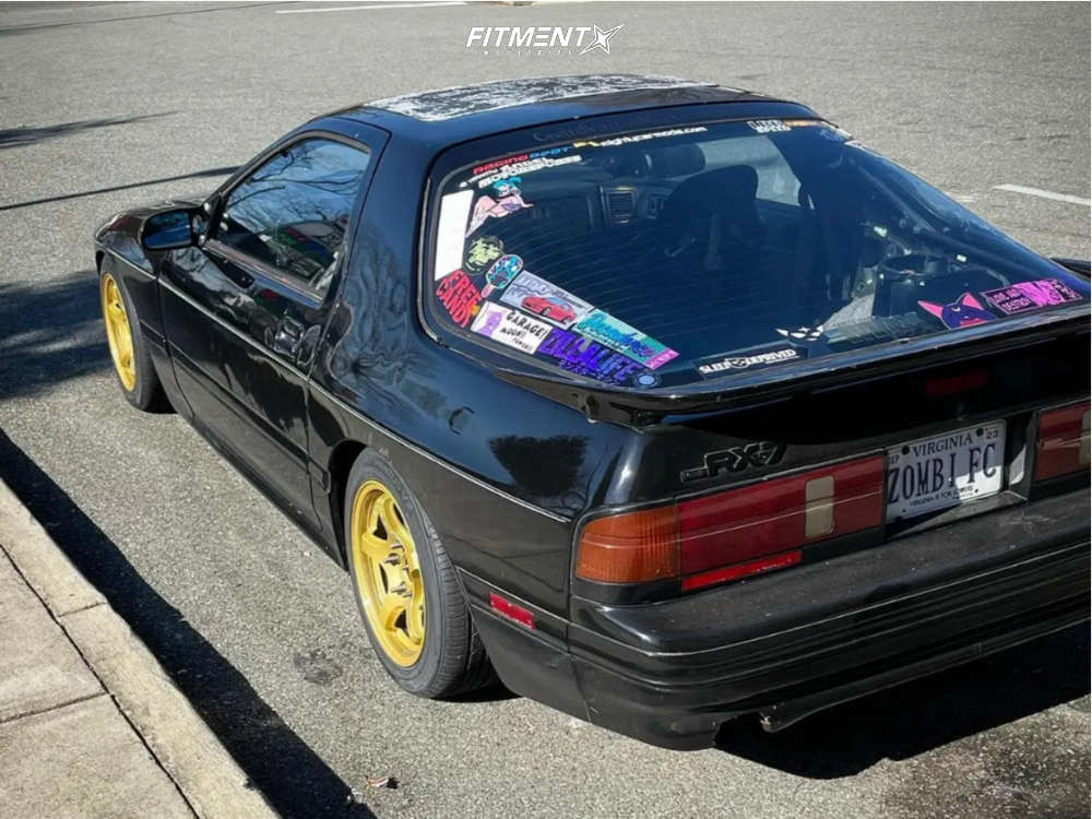 1990 Mazda RX-7 GTU with 15x8 Gram Lights 57cr and Hankook 205x45