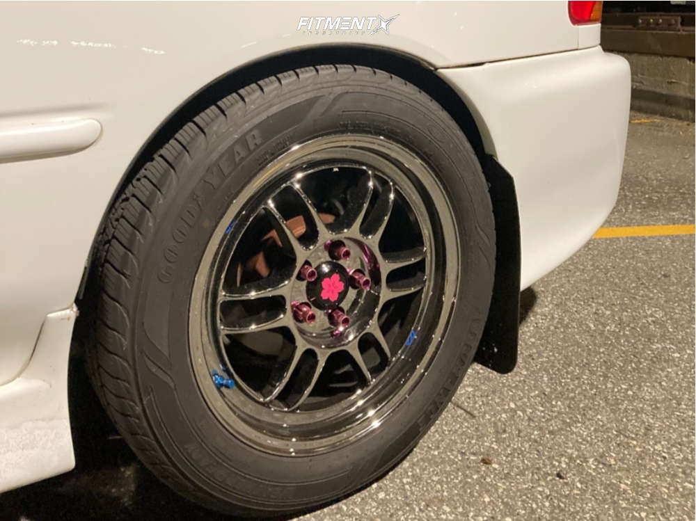 1999 Subaru Impreza RS with 16x7 Enkei Rpf1 and Goodyear 205x55 on
