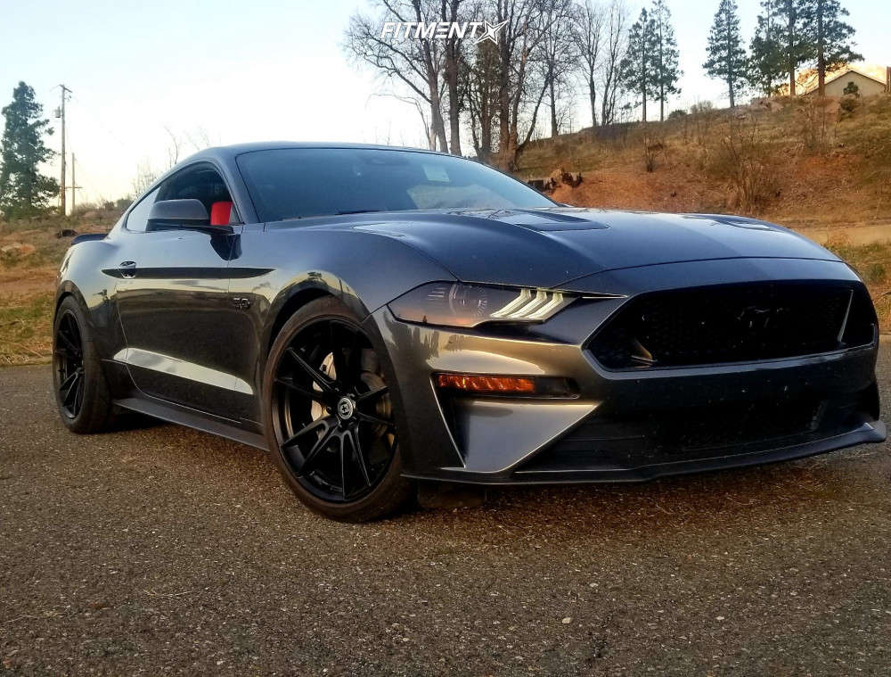 1 2019 Mustang Ford Gt Premium Bmr Lowering Springs Hre Flowform Ff04 Matte Black