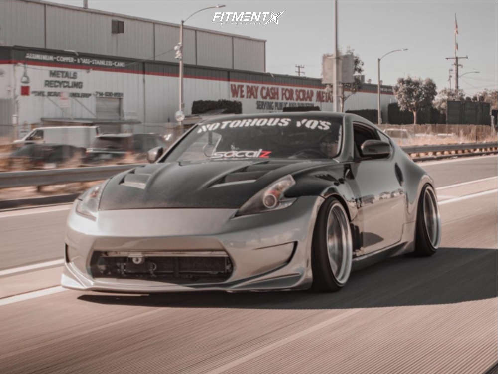 2010 Nissan 370Z Base with 19x9.5 Work Emotion Cr 2p and Lexani 225x35 ...
