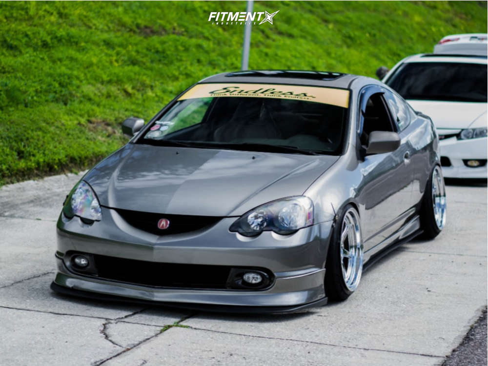 2002 Acura RSX Type-S with 18x10.5 Kansei Roku and Landsail 215x40 on ...
