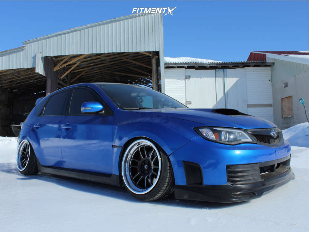 2008 Subaru Impreza WRX with 18x9.5 Cosmis Racing Xt-206r