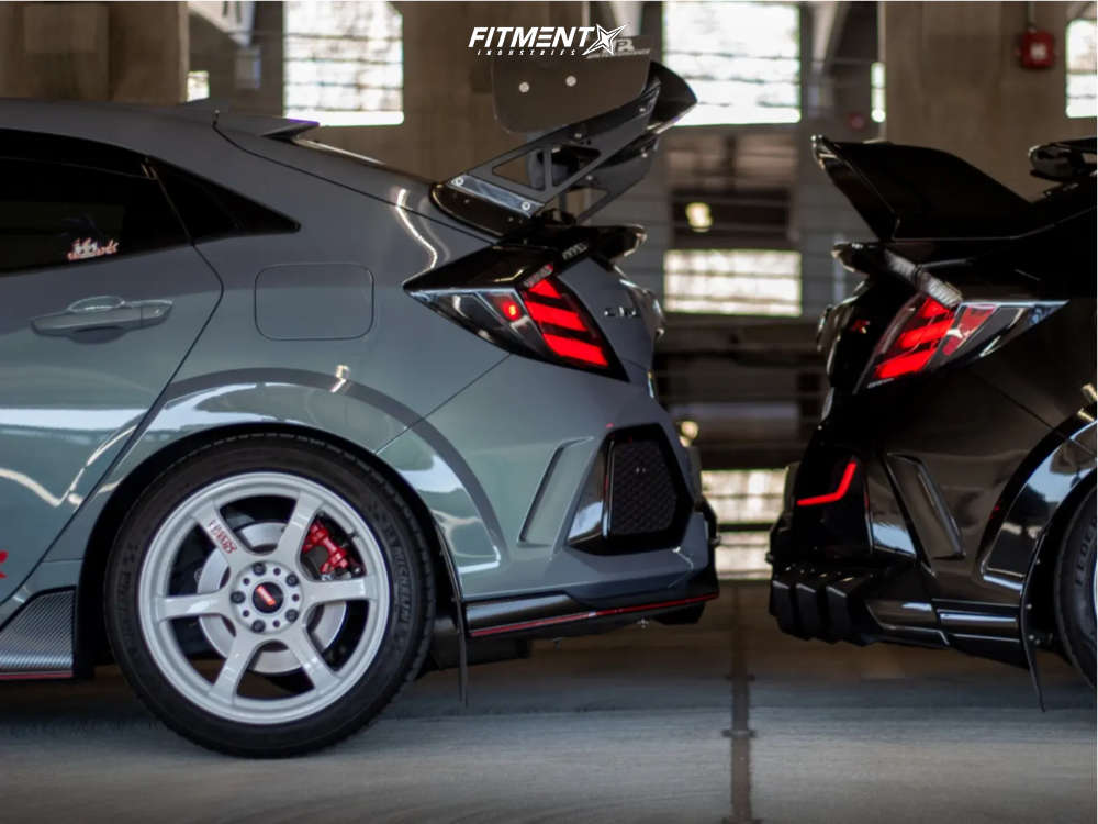 Type R Fitment 2019 Honda Civic Type R with 18x9.5 Gram Lights 57dr and Michelin ...