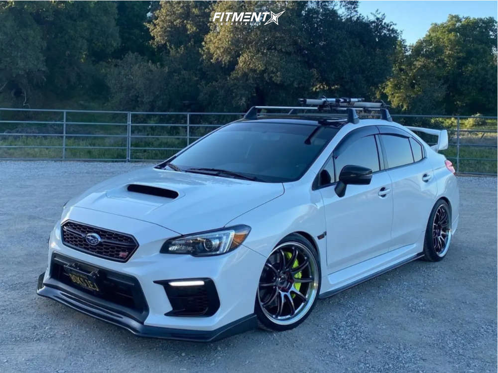 2021 Subaru WRX STI Base with 19x9.5 Work Emotion ZR10 and