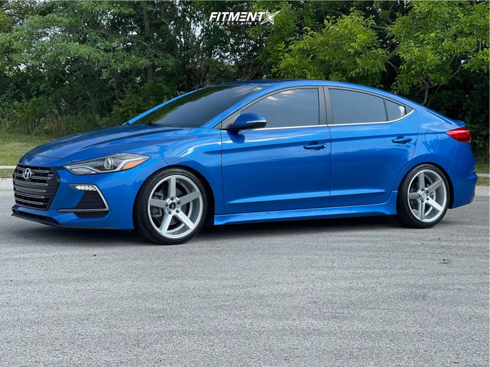 2018 Hyundai Elantra Sport with 18x8 Strada Perfetto and Hankook 225x40