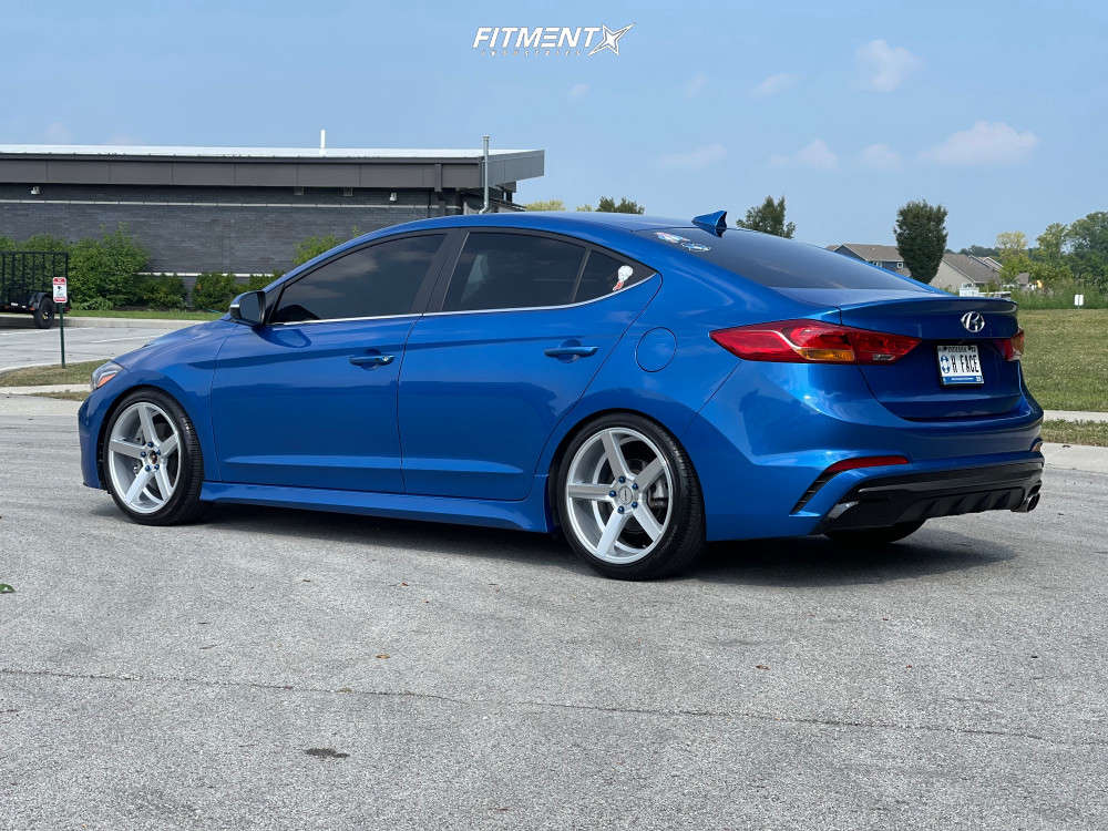 2018 Hyundai Elantra Sport with 18x8 Strada Perfetto and Hankook 225x40