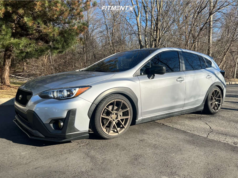 Subaru On Custom Rims 2021 Subaru Crosstrek Base with 18x8.5 AVID1 SL02 and Vercelli 225x40 ...