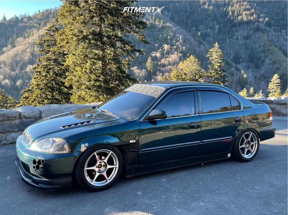 1998 Honda Civic LX with 16x7.5 Kosei K1 and Lionhart 215x45 on