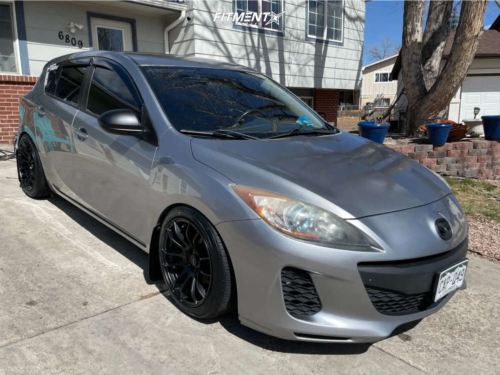 2013 Mazda 3 i with 17x9 AVID1 AV20 and Toyo Tires 225x45 on
