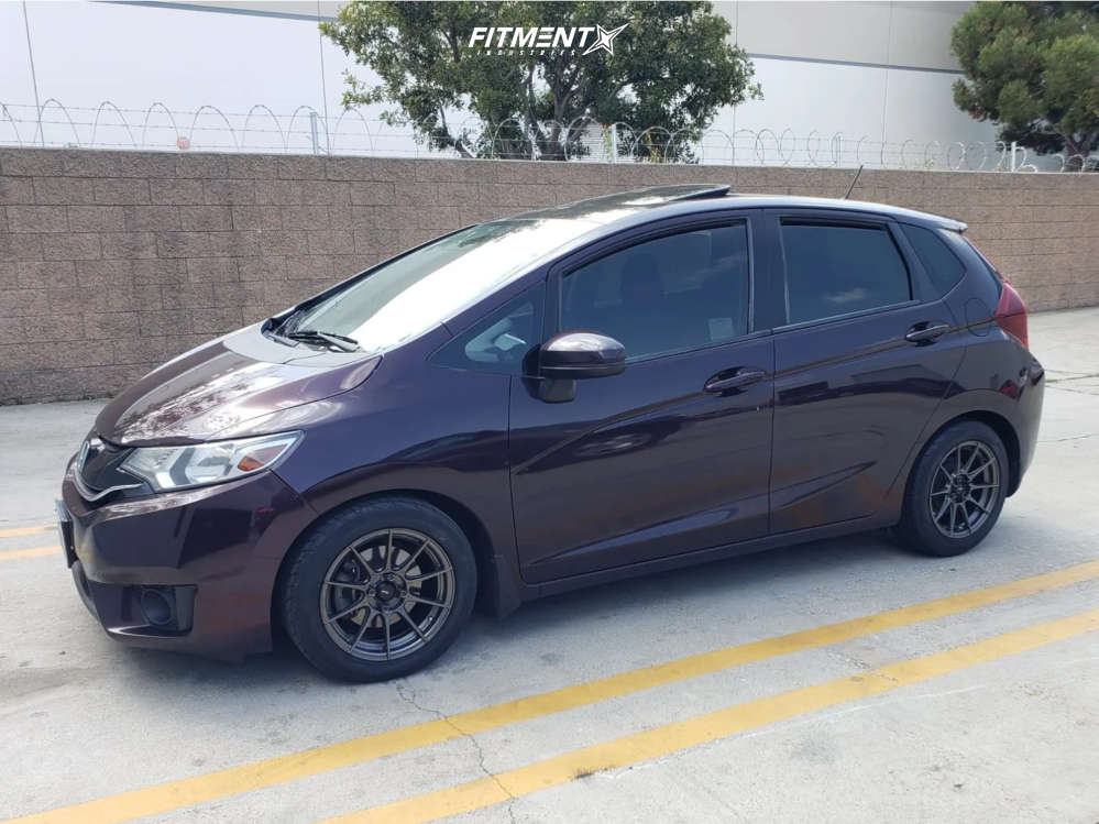 2015 Honda Fit EX with 15x7 Advanti Racing Storm S1 and Yokohama