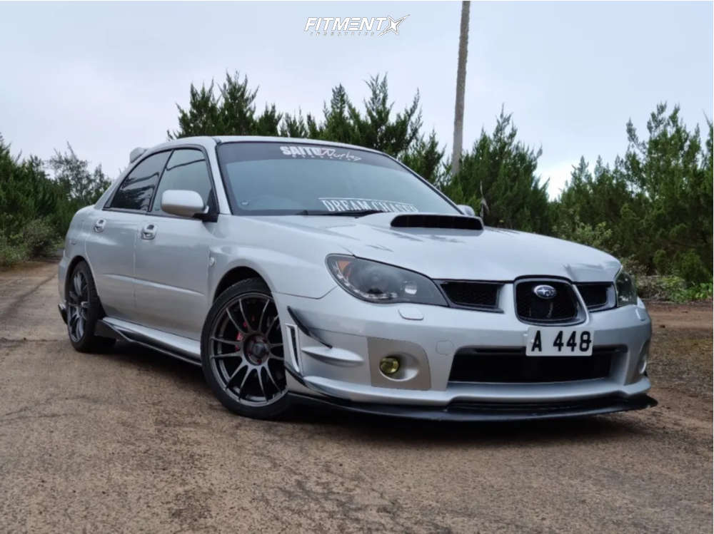 2006 Subaru Impreza WRX with 18x8 Calibre Suzuka and Event 225x40 on Lowering Springs 2189043