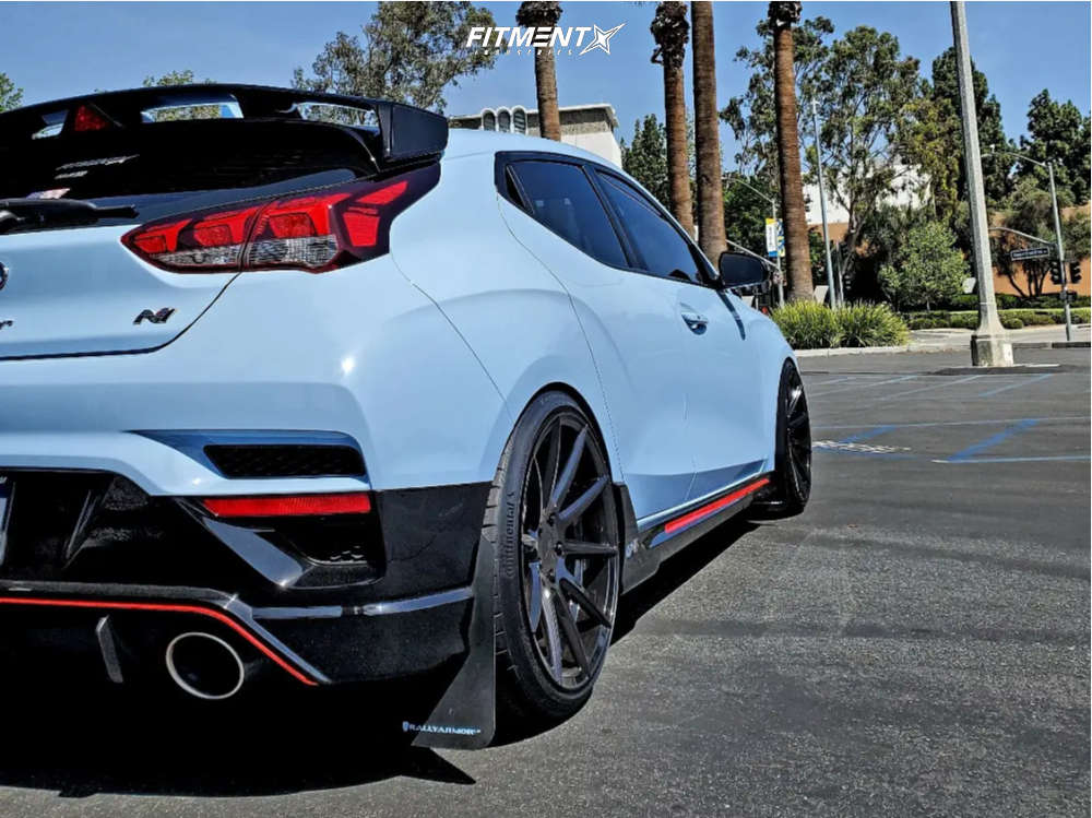 2020 Hyundai Veloster N Performance package with 19x9.5 TSW Clypse and ...
