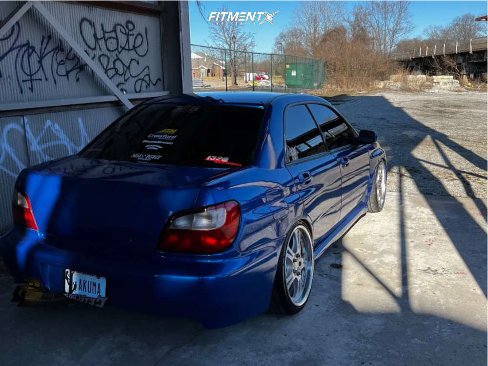 2003 Subaru Impreza WRX with 18x8 Weds Kranze Cerberus and Kumho