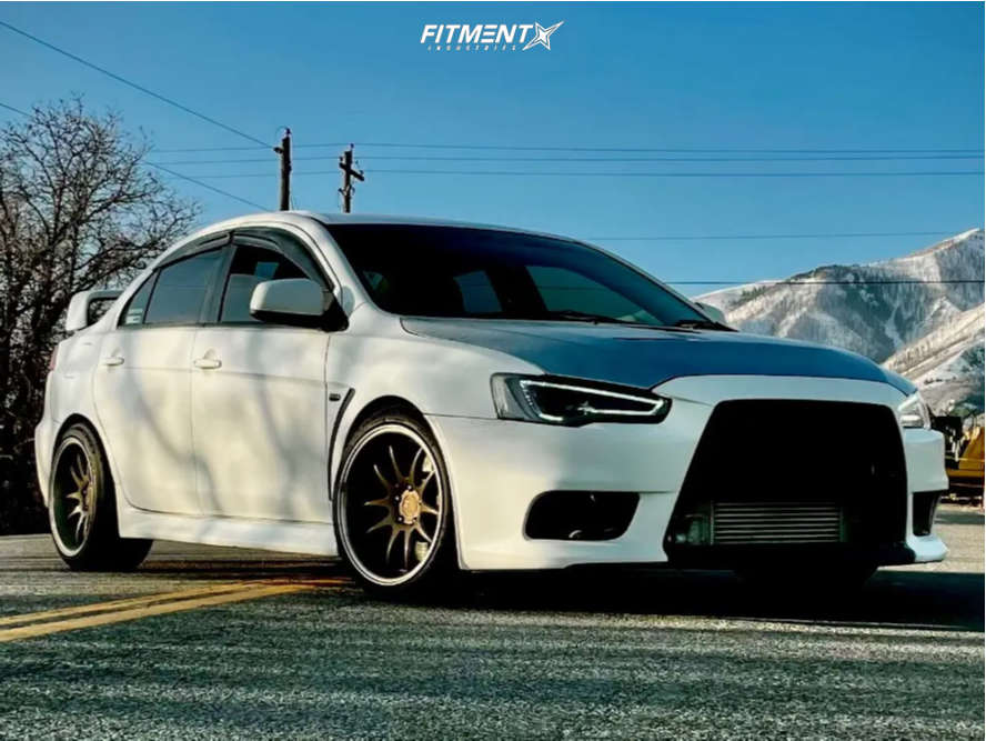 2011 Mitsubishi Lancer Evolution GSR with 18x10.5 Aodhan